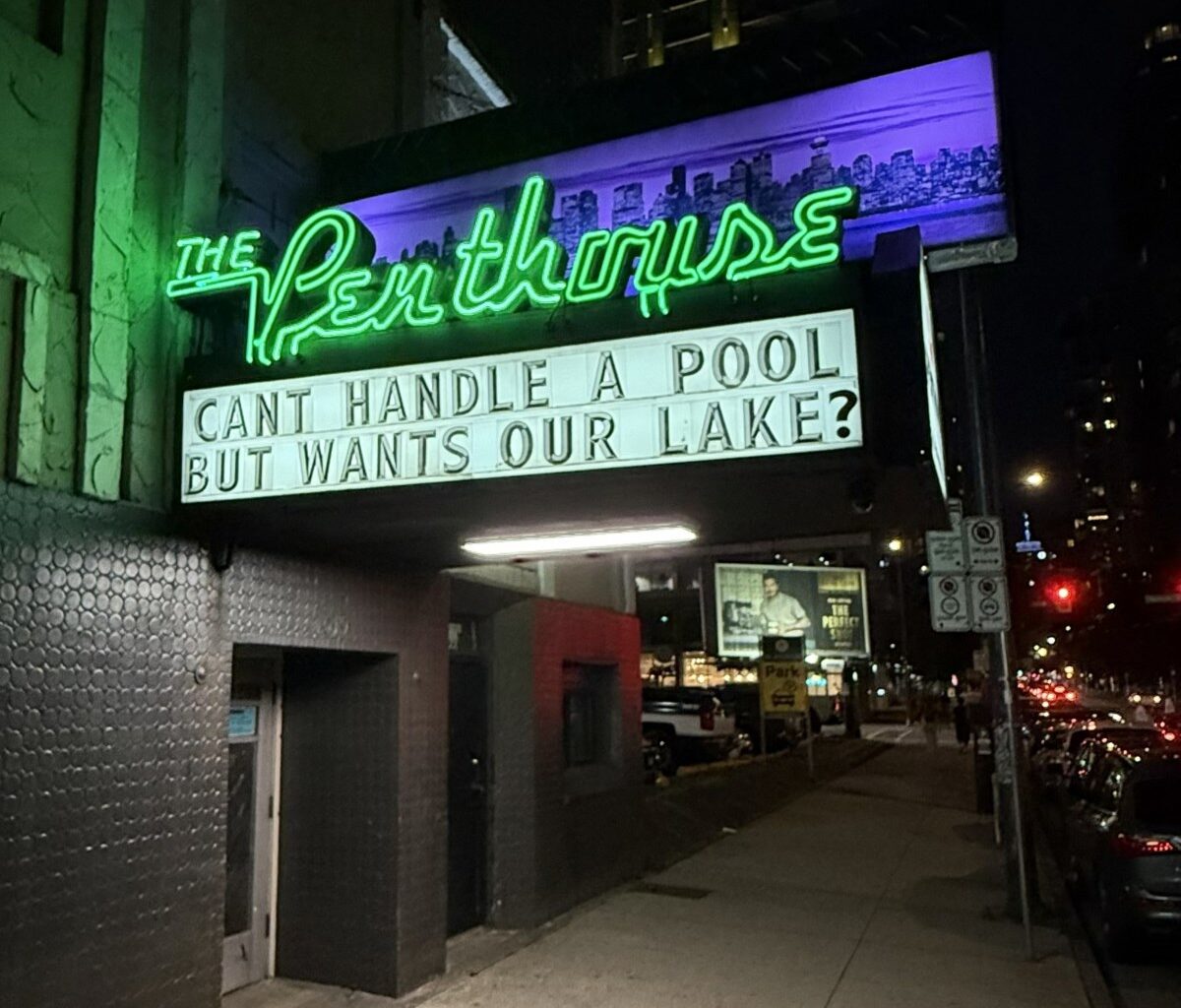 Vancouver strip club's Instagram taken down for Trump sign