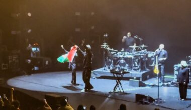 Massive Attack says members held after pro-Palestine display in Singapore | Israel-Palestine conflict News