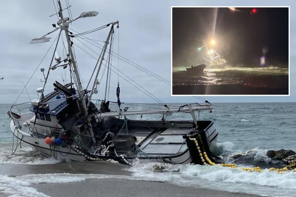 San Francisco beach closed after fishing boat carrying 1,000 gallons of diesel runs aground