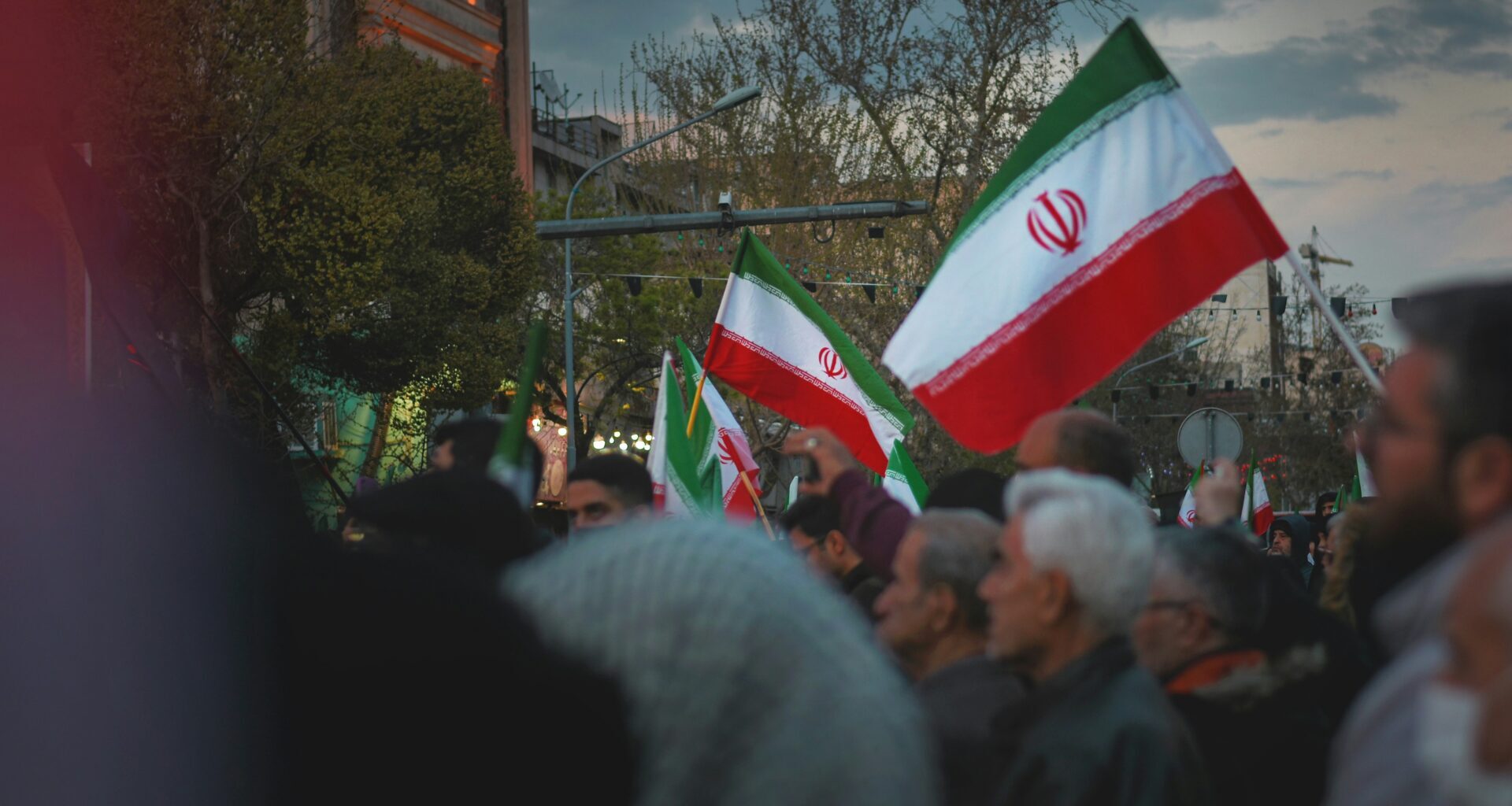 Protesters against the US war in Iran rally in Tehran in May 2026 (Sina Drakhshani/Unsplash)