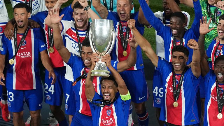 PSG's beat Aston Villa in Salzburg earlier this month