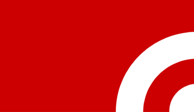 A red background with a white Target logo.