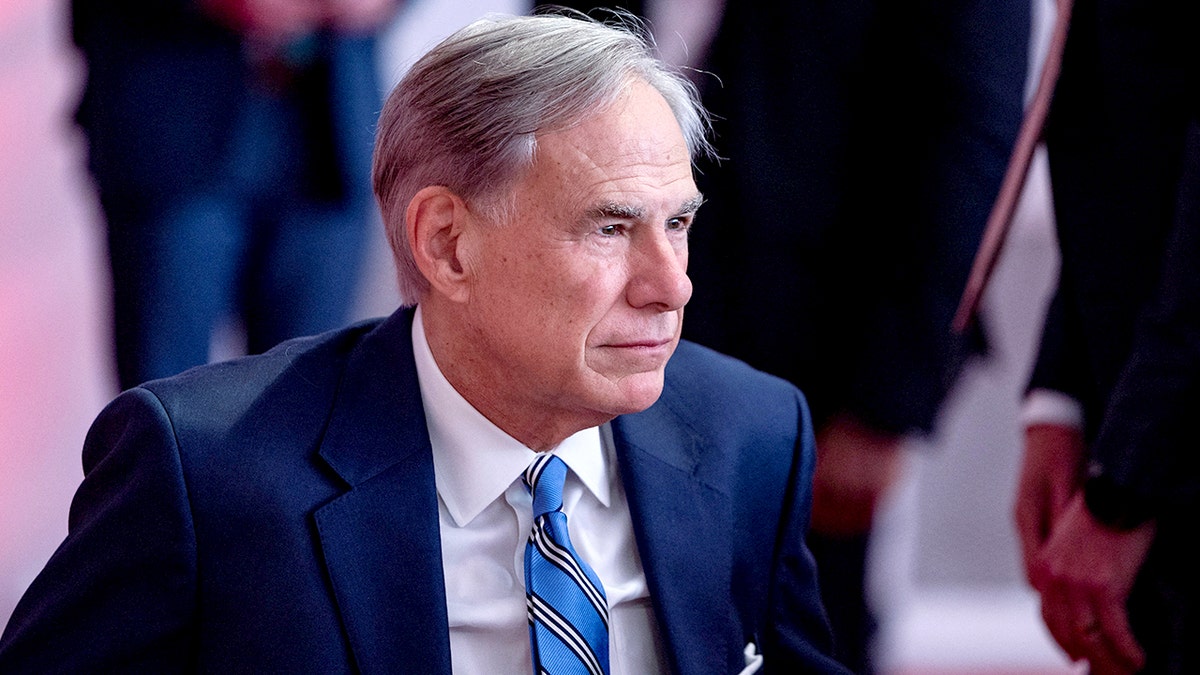 Texas Gov. Greg Abbott arrives at press conference