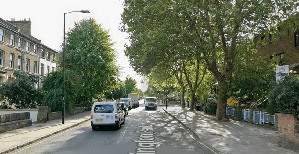 Tollington Park along Evershot Road in north London