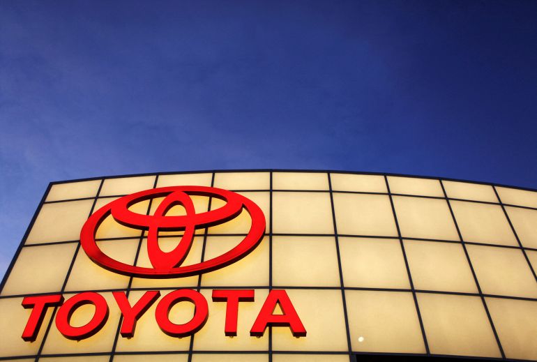 A Toyota dealership in the US state of Massachusetts, January 27, 2010