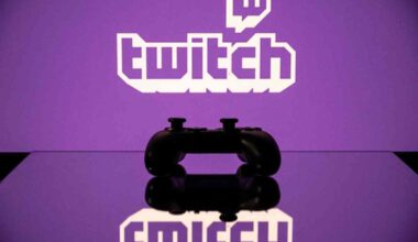 Twitch logo reflection with a controller