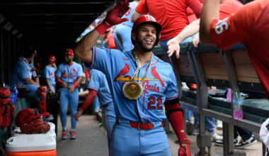 Joshua Báez of Cardinals 1st player to homer in first 3 at-bats in the majors