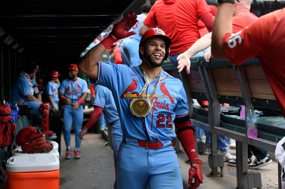 Joshua Báez of Cardinals 1st player to homer in first 3 at-bats in the majors