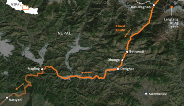 Scientists say satellite images show the cause and devastation of Nepal floods