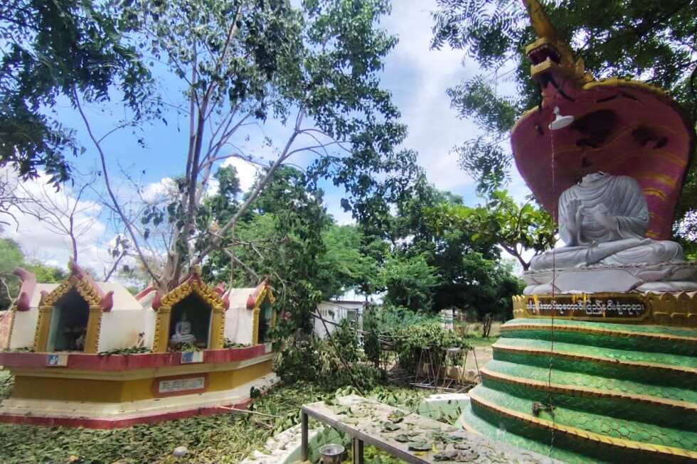 Myanmar military strike kills 14 people at a Buddhist monastery in Sagaing, opposition group says