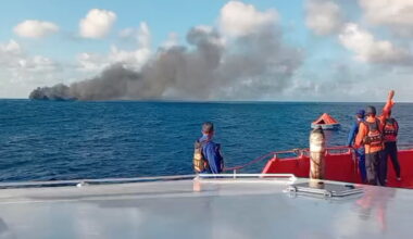 Ferry catches fire near Bali, at least 1 dead and dozens rescued