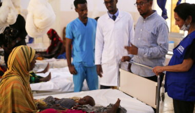 Drought conditions force families to flee to displacement camps in Somalia