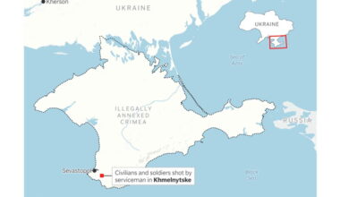 A serviceman in Russian-held Crimea shoots fellow soldiers and civilians, killing 4
