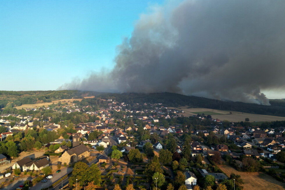 Firefighters battle fires across Europe as the region faces record heat