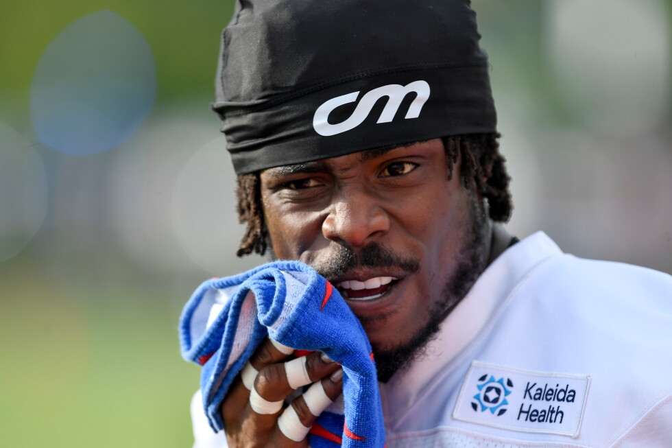 Bills safety Gardner-Johnson injures right leg during training camp practice