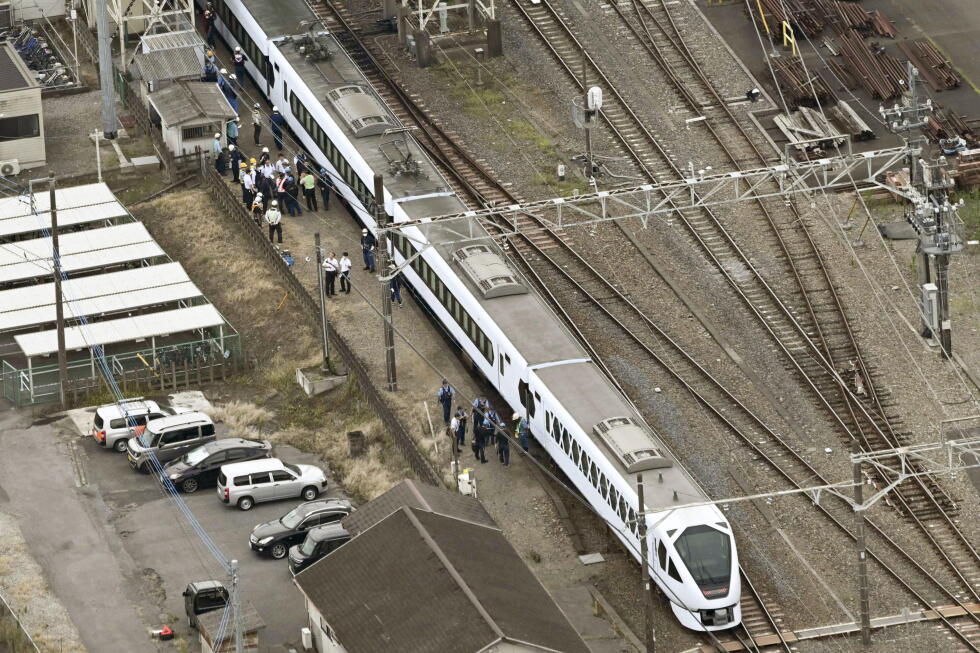 Express train hits and kills 4 railway workers in Japan