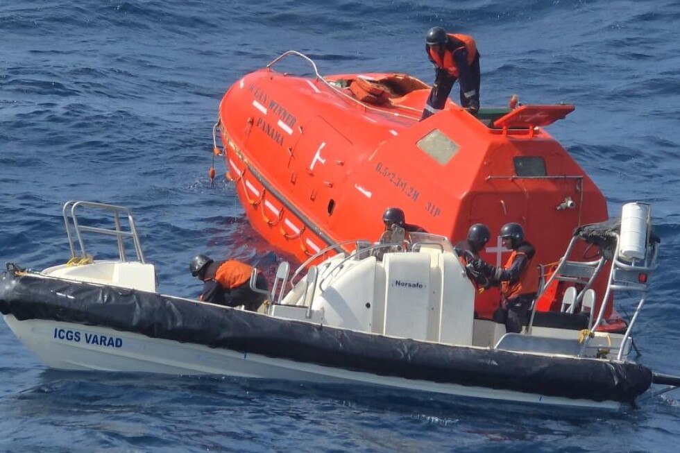 Rescuers searching for crew days after cargo ship sinks in Bay of Bengal