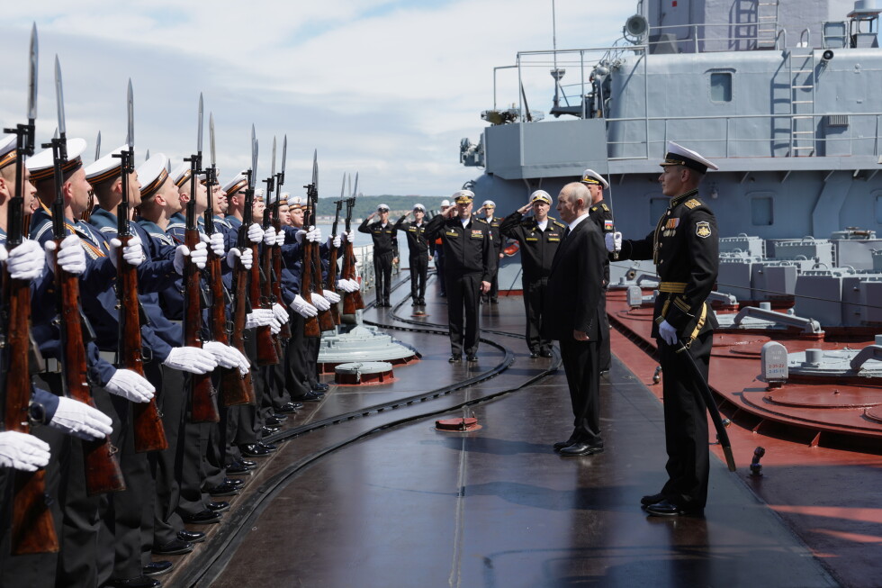 Ukrainian missiles and drones strike a Russian naval stronghold