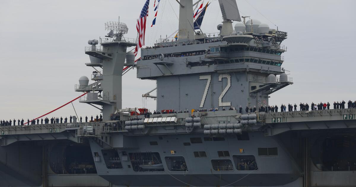Trump says USS Abraham Lincoln deployment 'not nearly long enough'