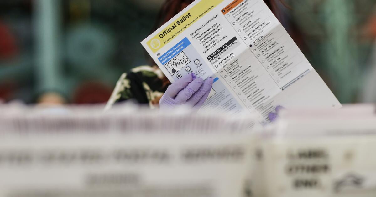 California, other states sue again to block new rules for mail ballots