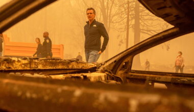 Facing protests, Newsom drops most of plan limiting utility wildfire liabilities