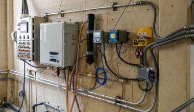 Monitoring equipment inside a water treatment plant in Social Circle, Georgia.