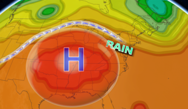 A massive heat dome is bringing storms to the Northeast, and causing sweltering temperatures heading into fall