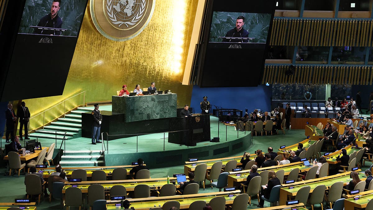 Zelenskyy speaks at the UN