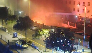 Arrests as fire ravaged Grand Burstin Hotel Folkestone ‘at risk of collapse’