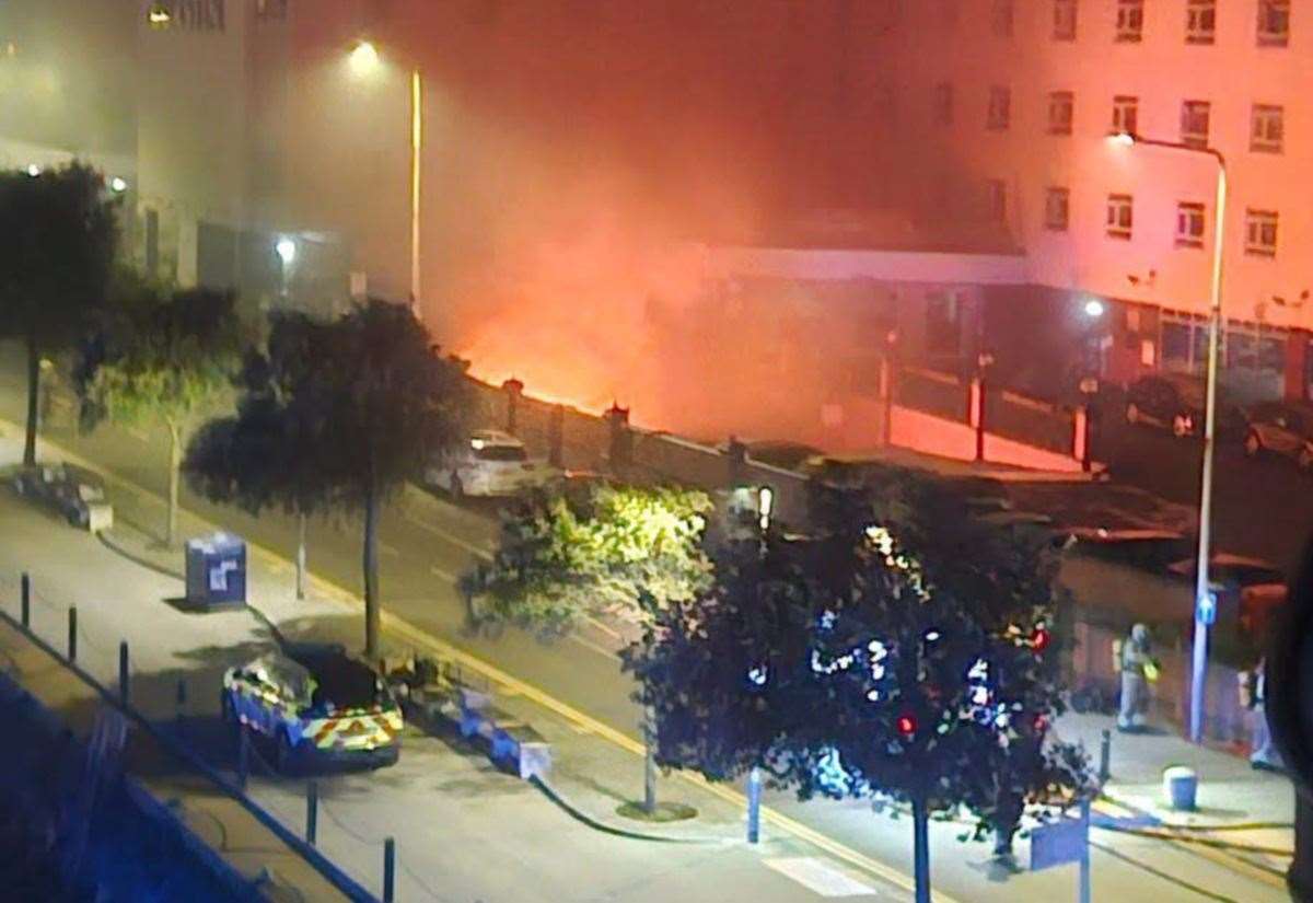 Arrests as fire ravaged Grand Burstin Hotel Folkestone ‘at risk of collapse’
