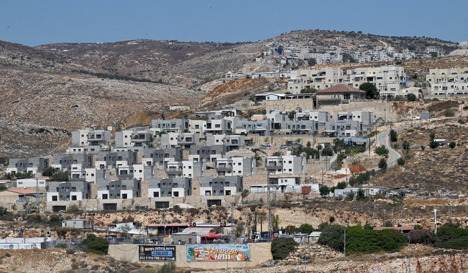 New housing in the Psagot Settlement in the West Bank, 9th September. Photo by UPI/Alamy Live News