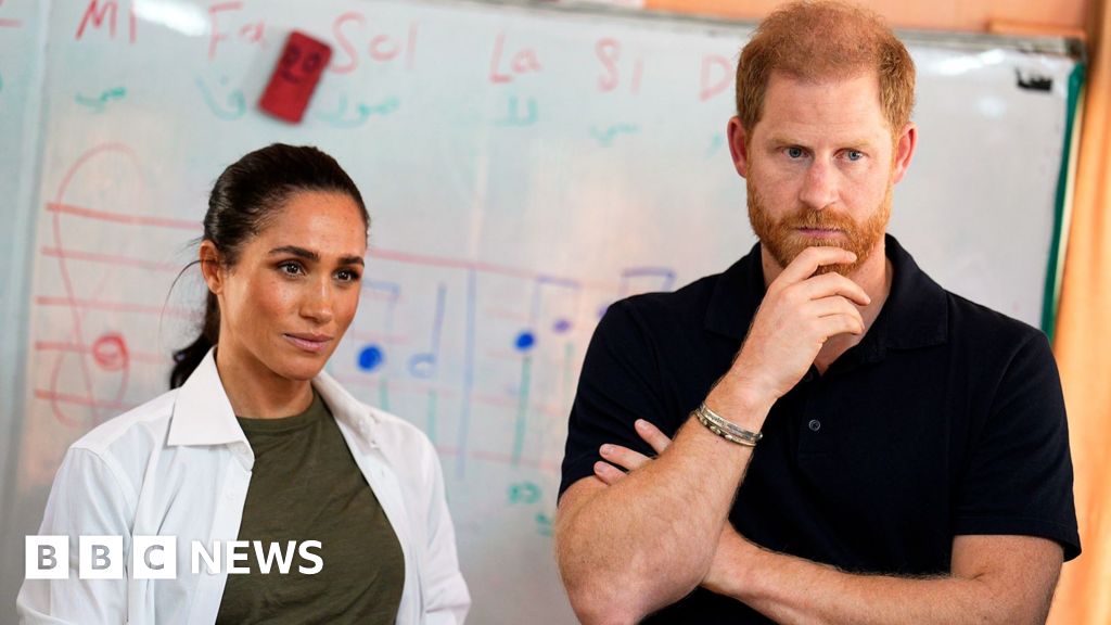 Sussexes condemn 'reckless intrusion' after men spotted near Archie and Lilibet's school - BBC