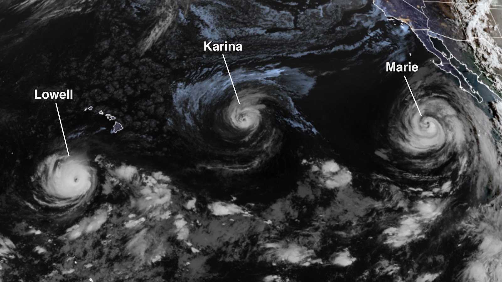 How close to Hawaii will Hurricane Lowell get? » Yale Climate Connections