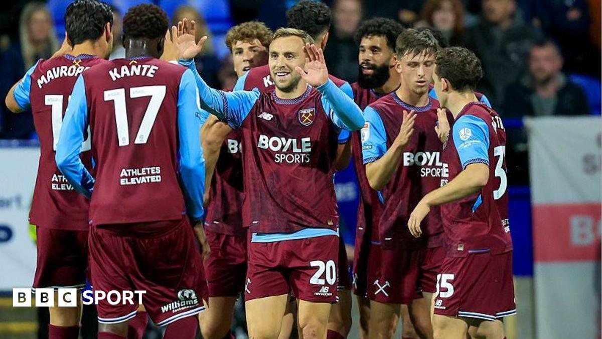 Bowen double helps West Ham beat Bolton to go top