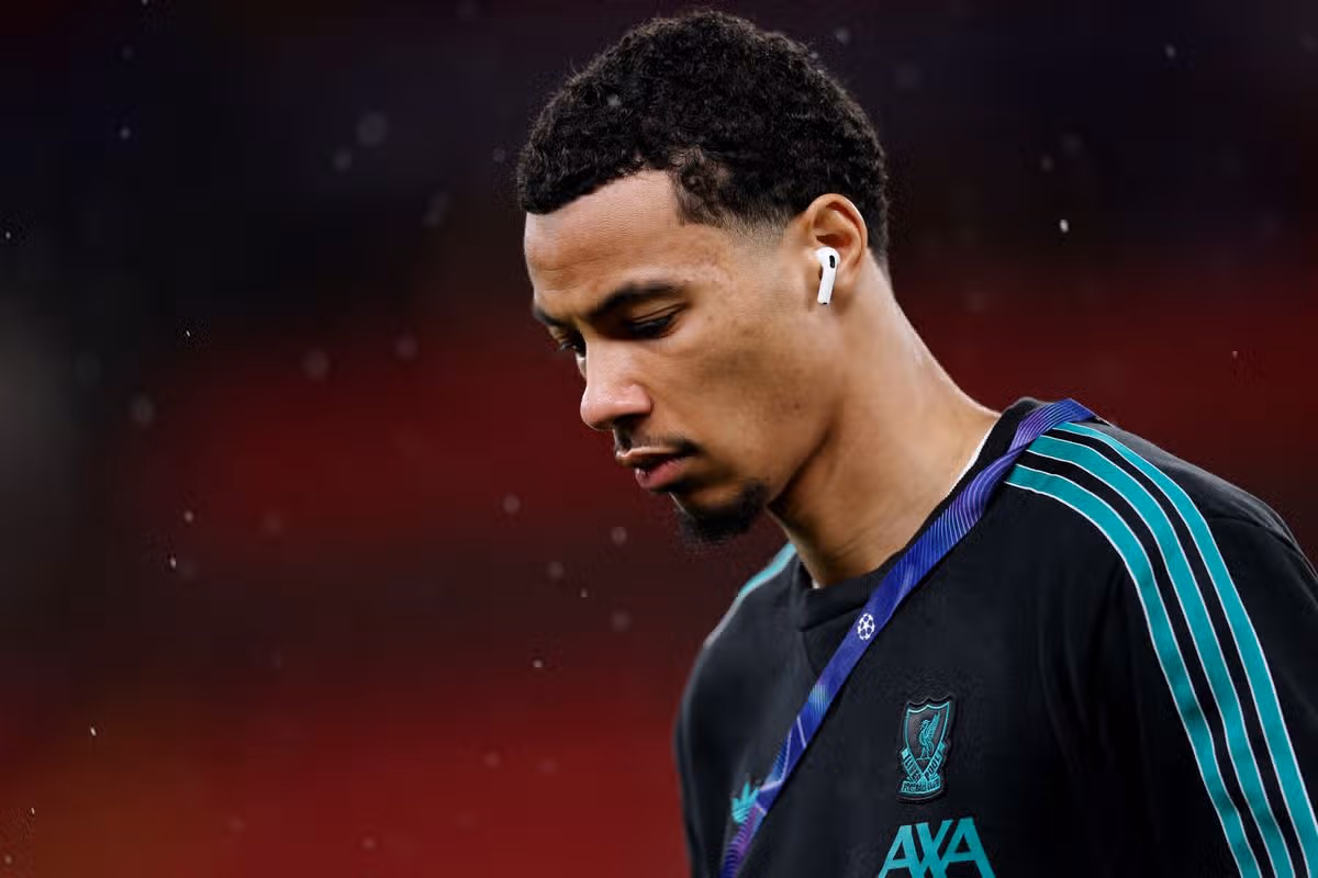 Hugo Ekitike before a Liverpool game
