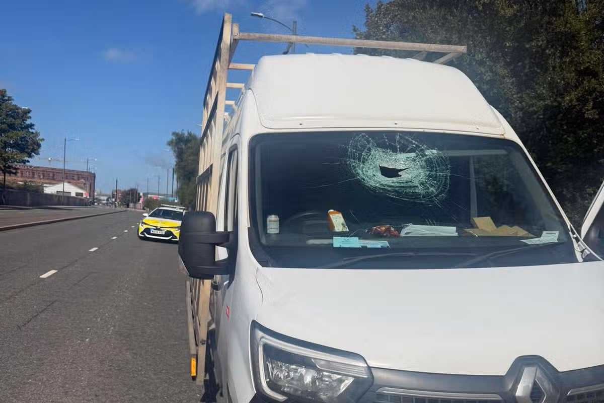 Gary's van suffered significant damage