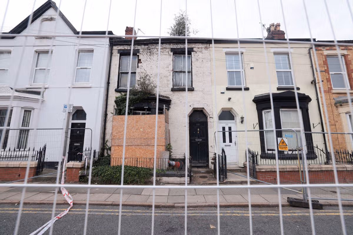 Work underway on a house on Walton Breck Road in Anfield