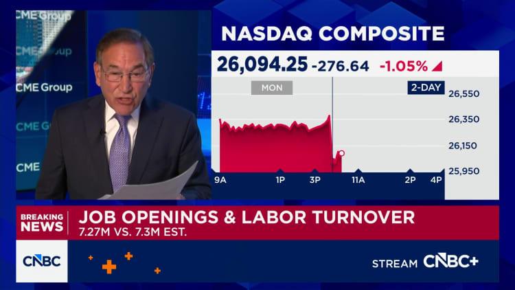 Job openings and labor turnover comes in at 7.27 million