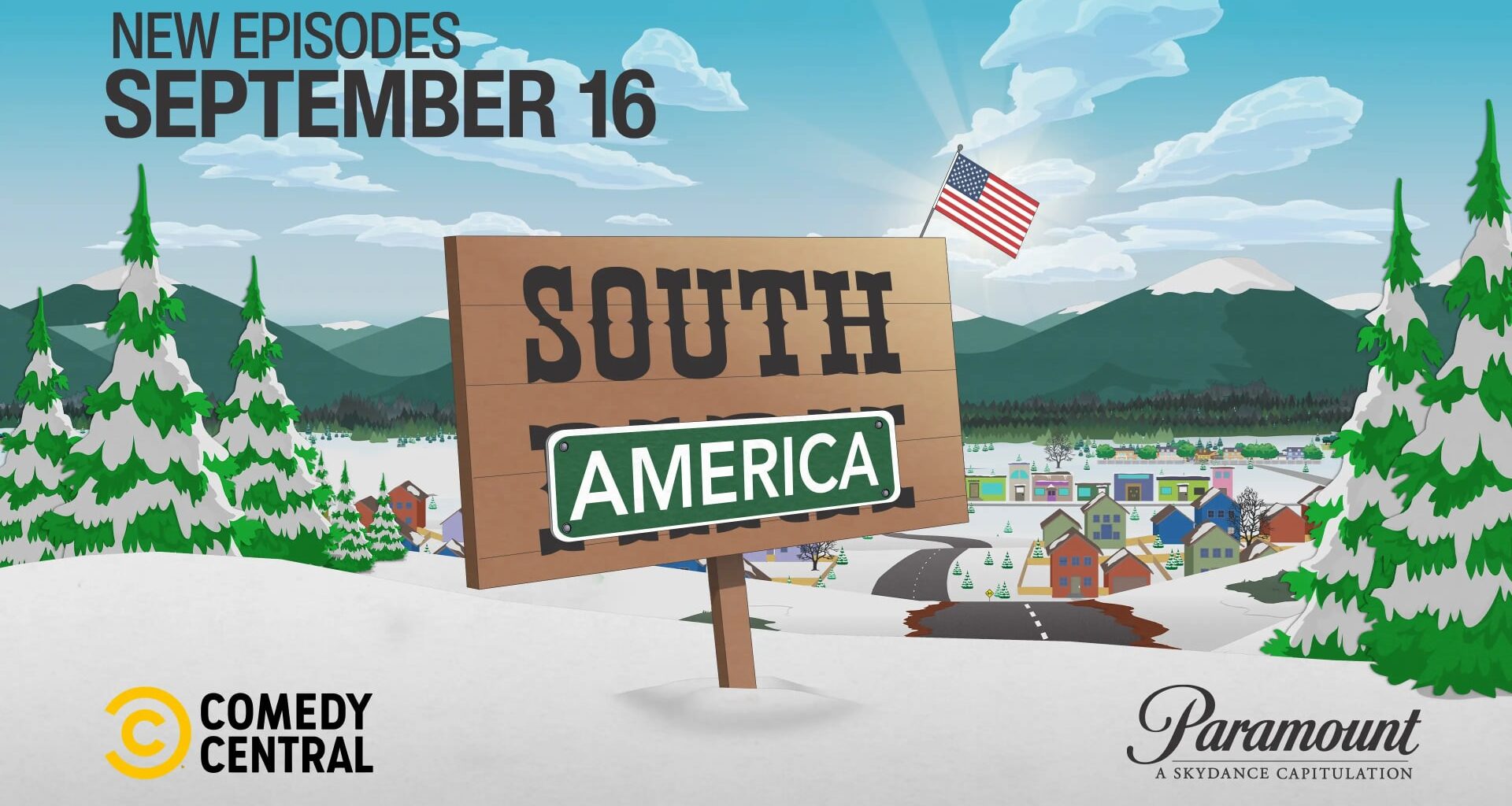 TV show 'South Park' changes name to 'South America'