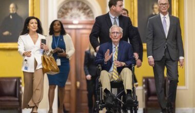 Mitch McConnell returns to Senate after three-month health absence
