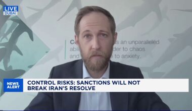 Iran's economy is struggling, but Tehran won't back down: Control Risks