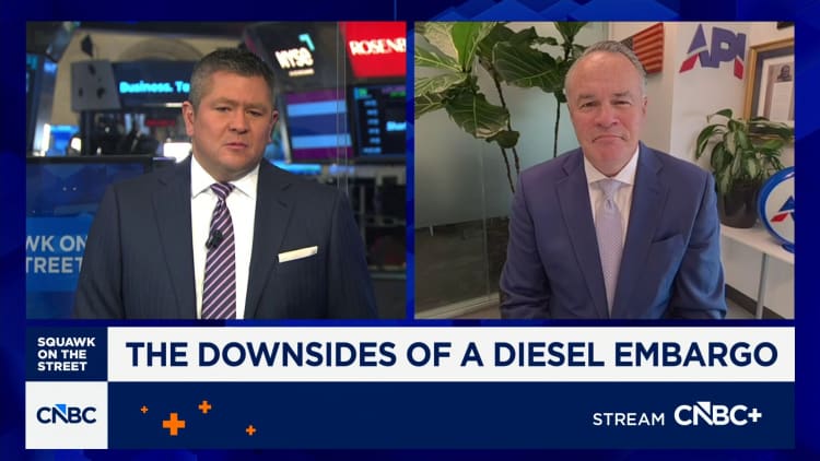 API CEO Mike Sommers warns diesel export-ban proposals would 'potentially raise' fuel prices