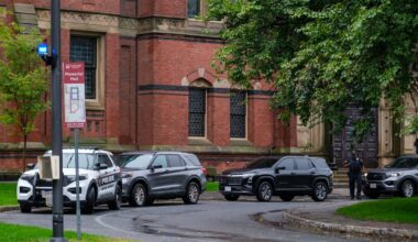 The Harvard University Police Department responded to a bomb threat at Memorial Hall Monday morning, prompting the University to issue a shelter-in-place order for people near the building.
