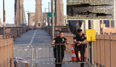 NYC cops shoot knife-wielding man who charged at them on Brooklyn Bridge