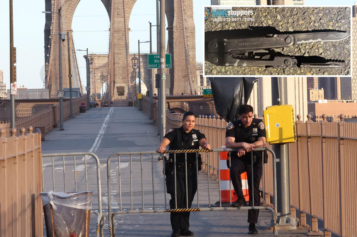 NYC cops shoot knife-wielding man who charged at them on Brooklyn Bridge