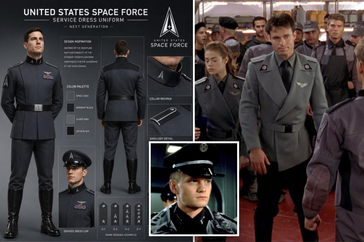Trump reveals new Space Force uniforms inspired by 'Starship Troopers'