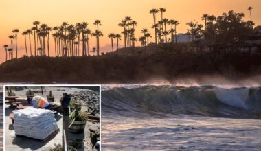 Laguna Beach declares local emergency after Hurricane Marie batters beaches