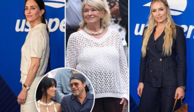 All the celebrities at the US Open finals: Brad Pitt, Martha Stewart, Courteney Cox and more