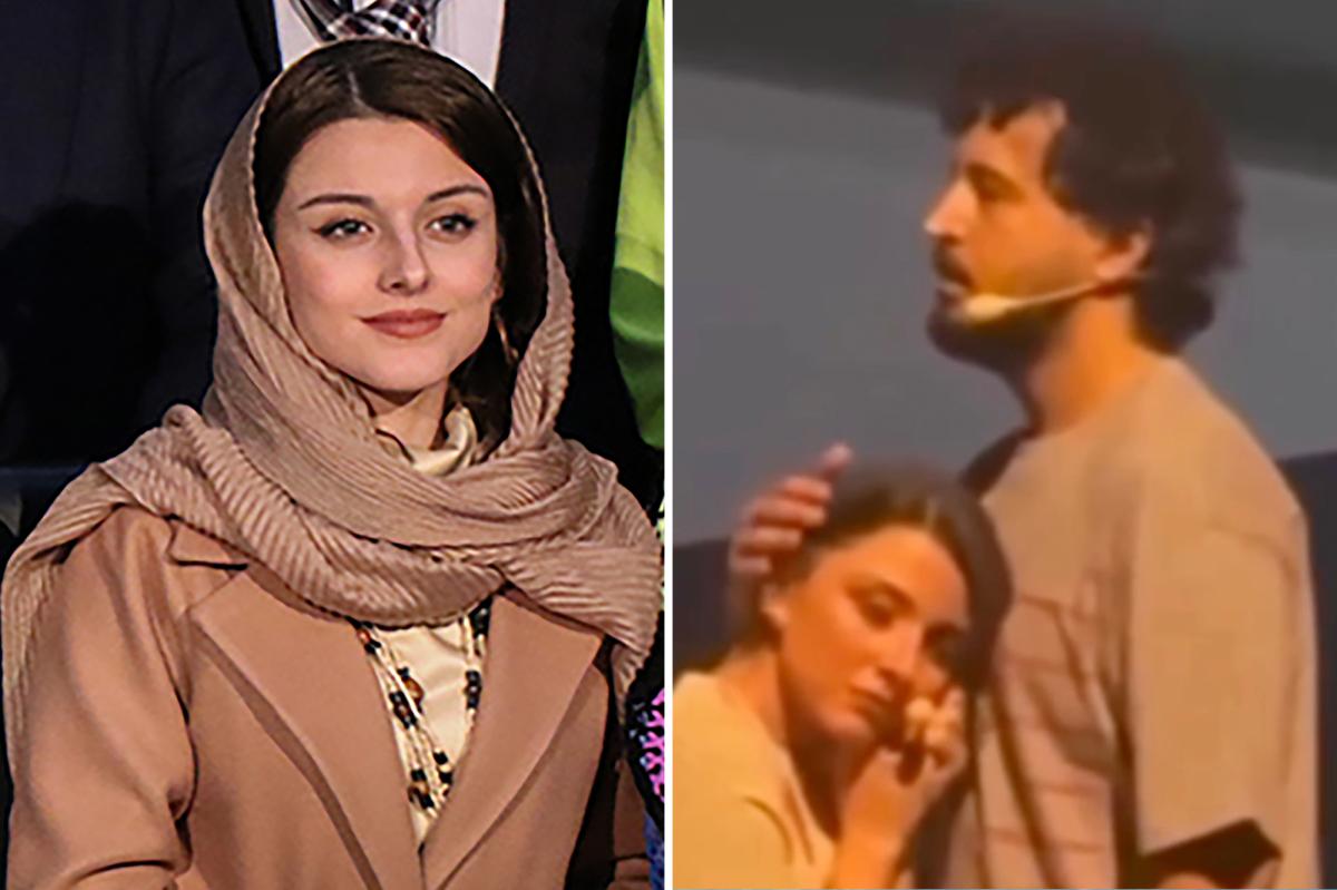 Iran opens criminal probe against theater company after actress rests head against an co-star's chest