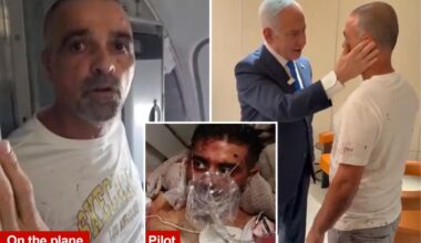 Flydubai passenger still covered in blood meets Netanyahu as passengers arrive in Israel after hijacking attempt